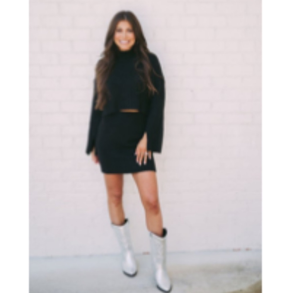 Black sweater set - worn once.